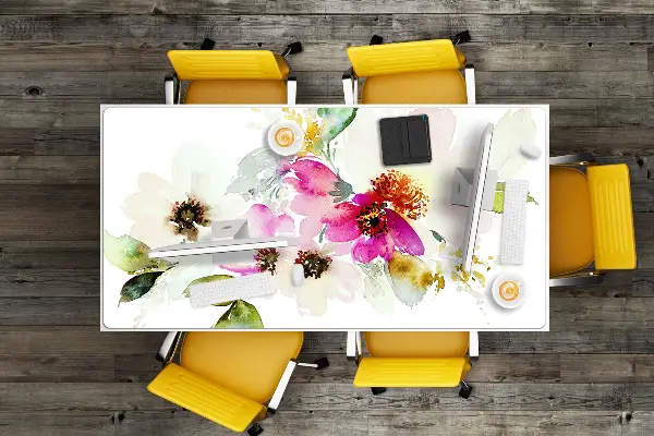 Sous-main bureau Bouquet de fleurs