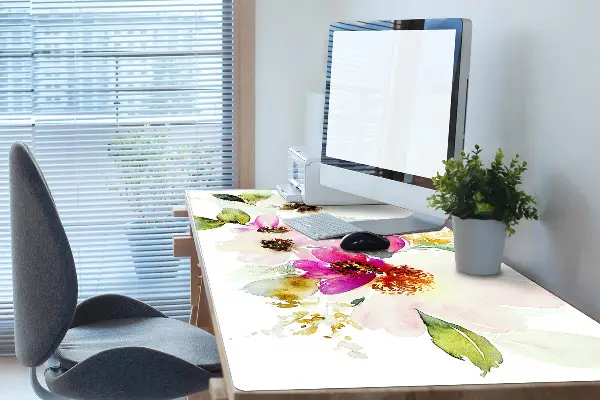 Sous-main bureau Bouquet de fleurs