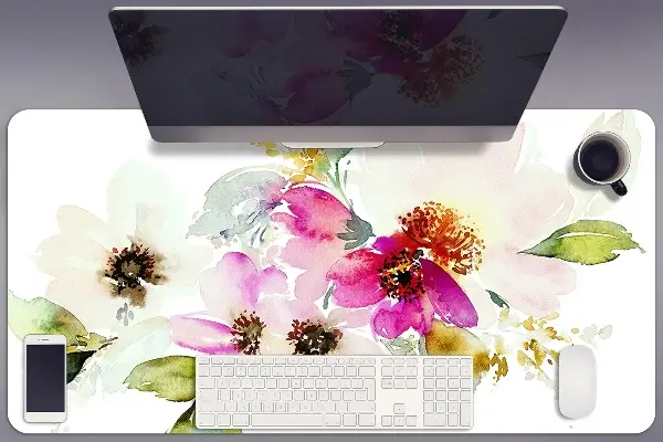 Sous-main bureau Bouquet de fleurs