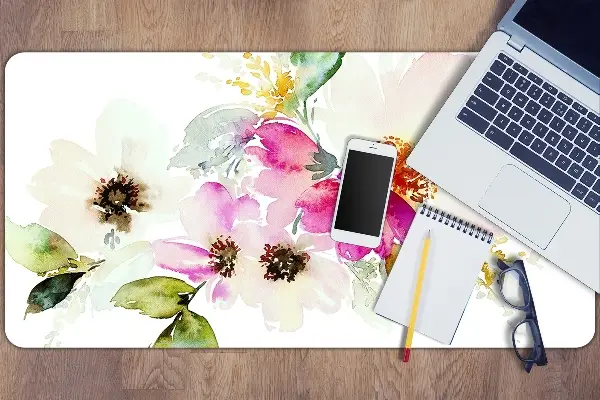 Sous-main bureau Bouquet de fleurs