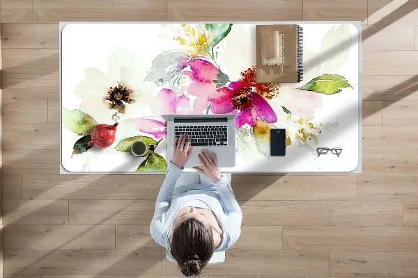 Sous-main bureau Bouquet de fleurs