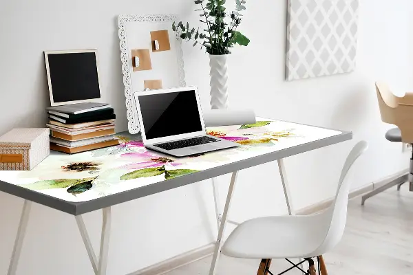 Sous-main bureau Bouquet de fleurs