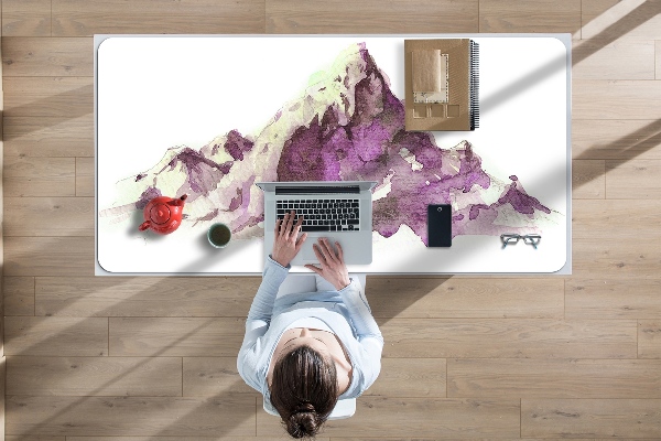 Sous main de bureau Montagnes d'hiver