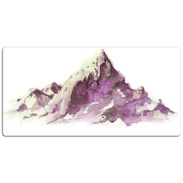 Sous main de bureau Montagnes d'hiver