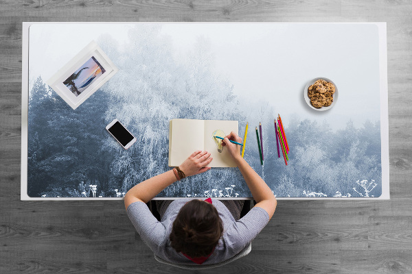 Sous main de bureau Arbres d'hiver