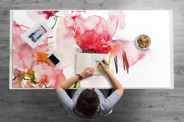 Tapis de bureau Fleurs aquarelles