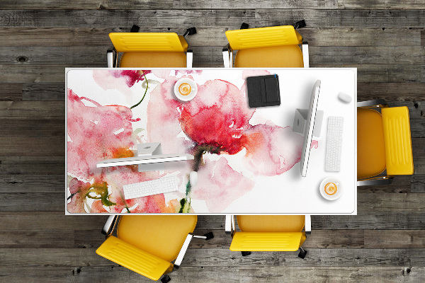 Tapis de bureau Fleurs aquarelles