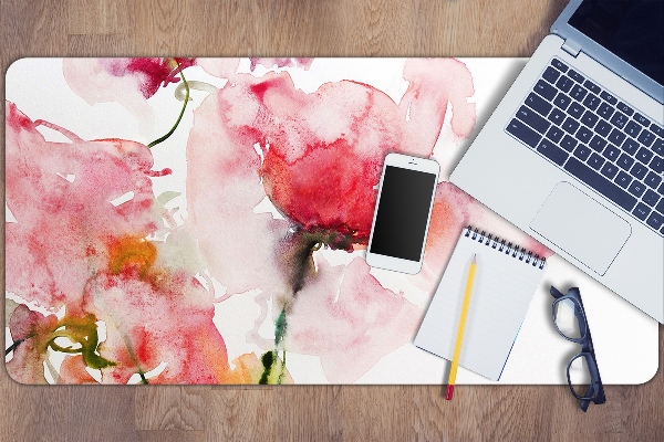Tapis de bureau Fleurs aquarelles