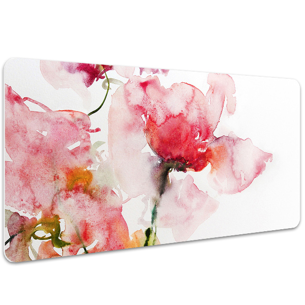 Tapis de bureau Fleurs aquarelles