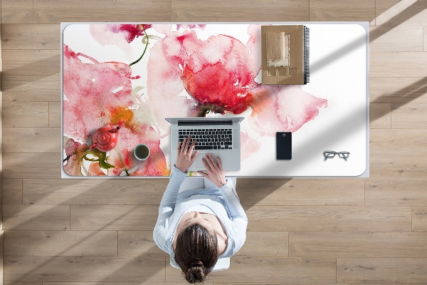 Tapis de bureau Fleurs aquarelles