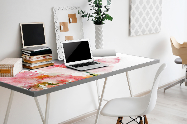 Tapis de bureau Fleurs aquarelles