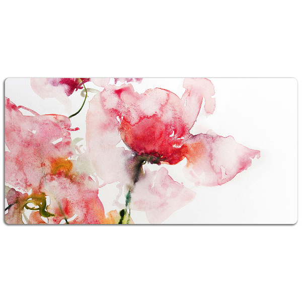 Tapis de bureau Fleurs aquarelles