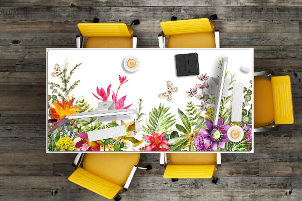 Sous-main bureau Plantes tropicales