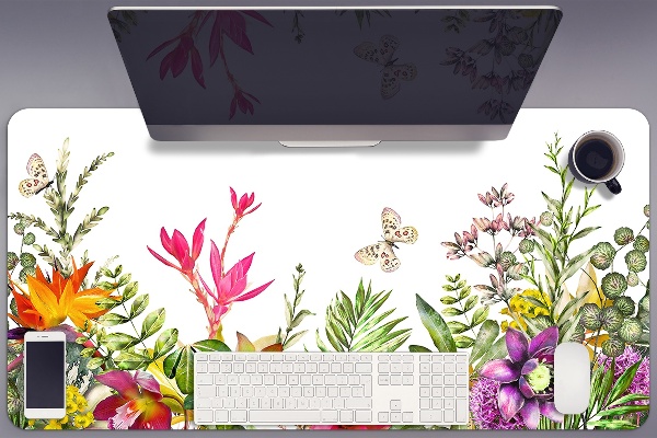 Sous-main bureau Plantes tropicales