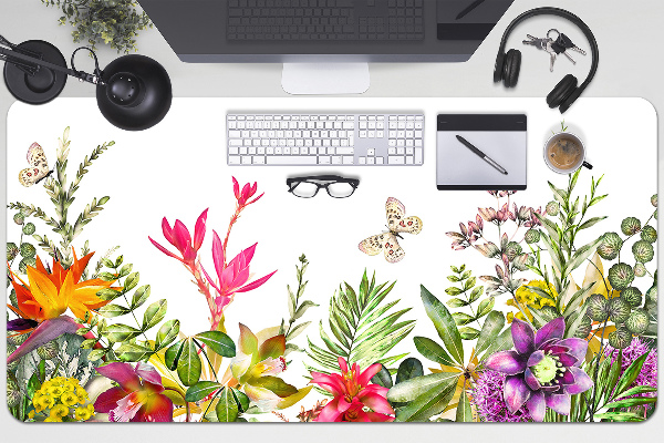 Sous-main bureau Plantes tropicales