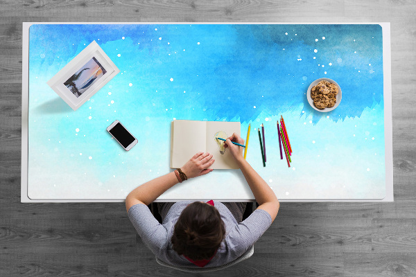 Sous-main bureau Ciel peint