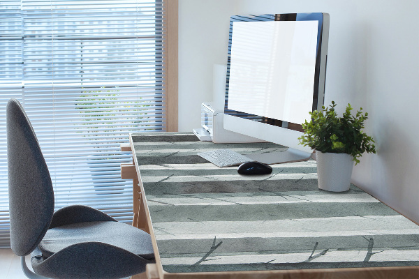 Sous main de bureau Modèle de rayures 3D