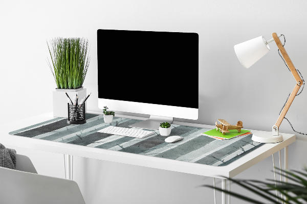 Sous main de bureau Modèle de rayures 3D