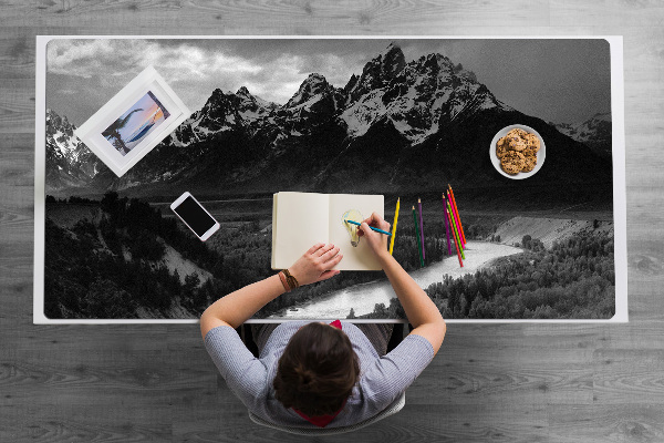 Sous main de bureau Sombre