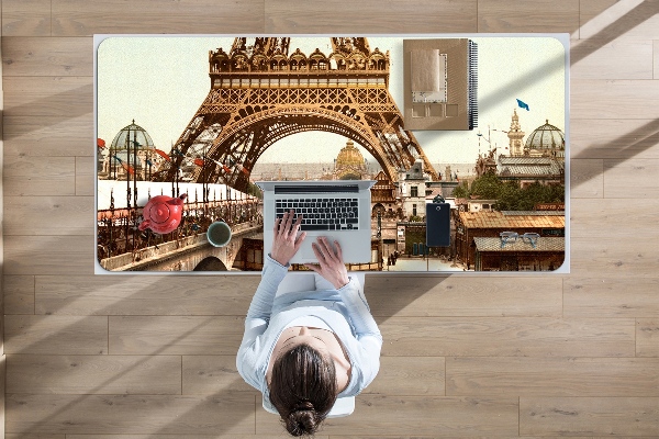 Sous-main bureau Tour rétro Eiffel