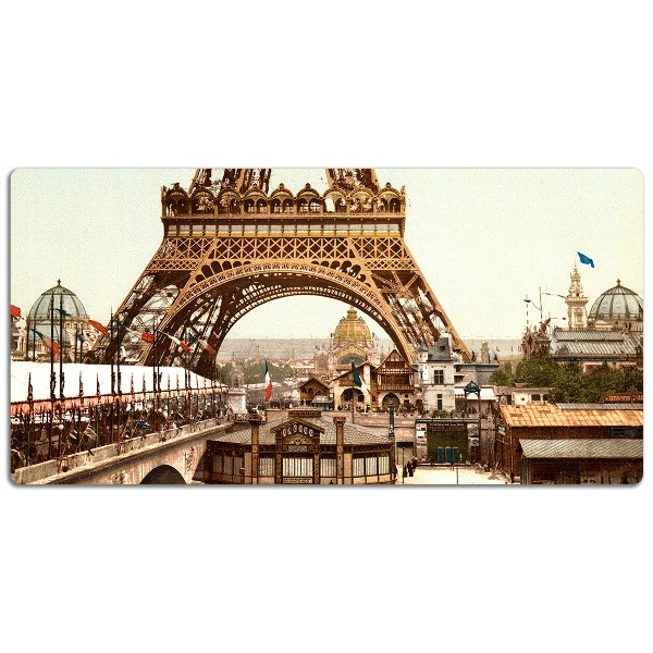 Sous-main bureau Tour rétro Eiffel