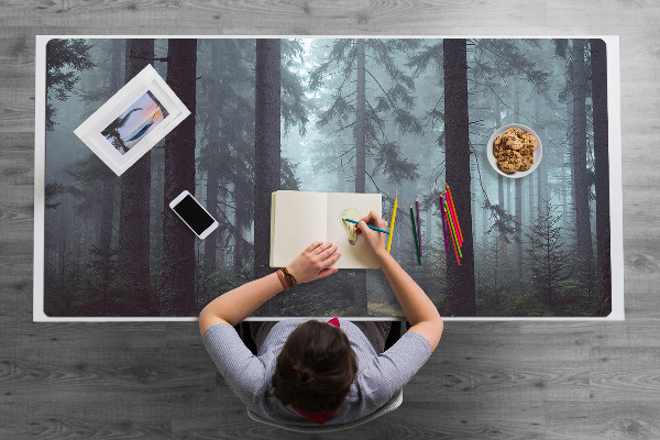 Sous main de bureau Forêt brumeuse