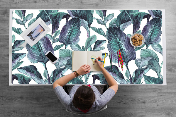 Protège bureau Feuilles exotiques