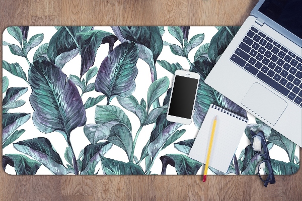 Protège bureau Feuilles exotiques