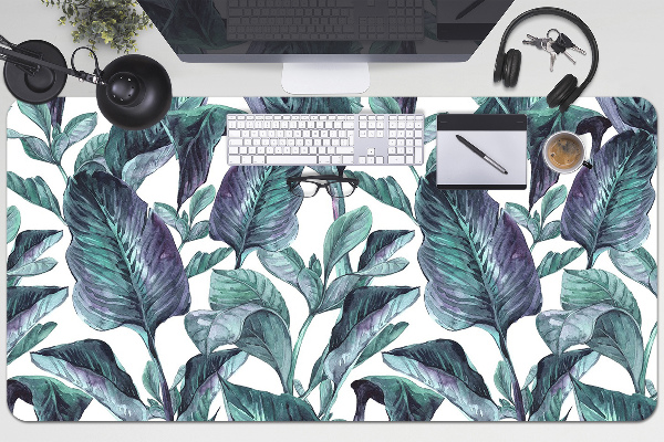 Protège bureau Feuilles exotiques
