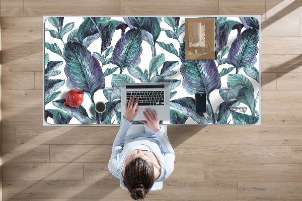 Protège bureau Feuilles exotiques