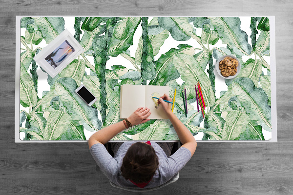 Sous-main bureau Feuilles de banane
