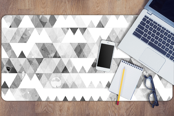 Sous-main bureau Modèle de triangles gris