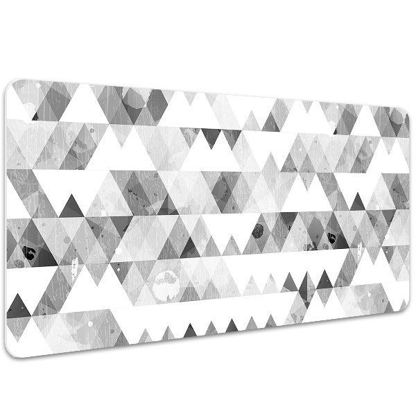 Sous-main bureau Modèle de triangles gris