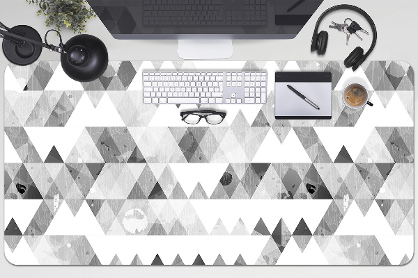 Sous-main bureau Modèle de triangles gris