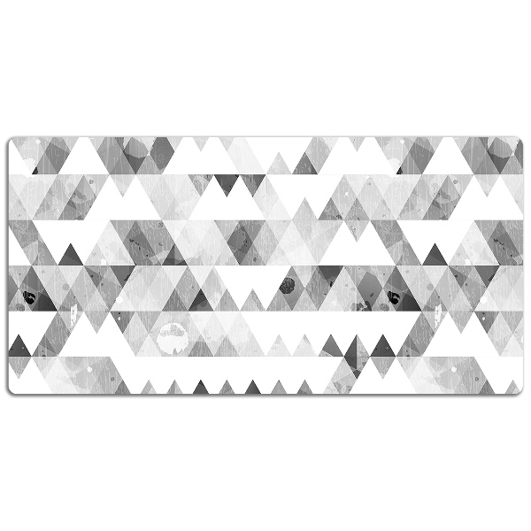 Sous-main bureau Modèle de triangles gris