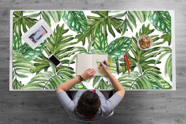 Protège bureau Feuilles tropicales