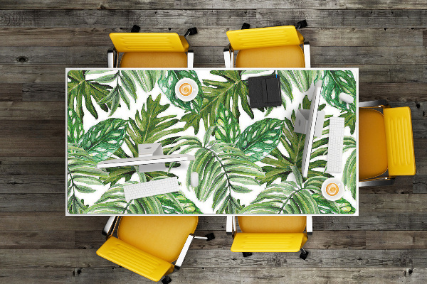 Protège bureau Feuilles tropicales