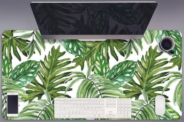 Protège bureau Feuilles tropicales