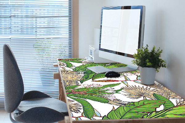 Sous-main bureau Jungle tropicale