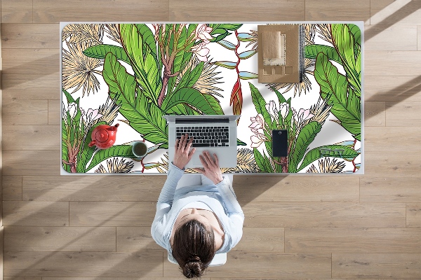 Sous-main bureau Jungle tropicale