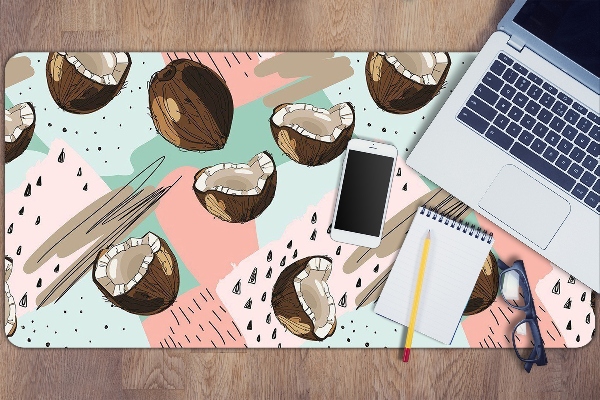 Sous-main bureau Noix de coco