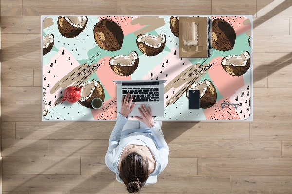 Sous-main bureau Noix de coco