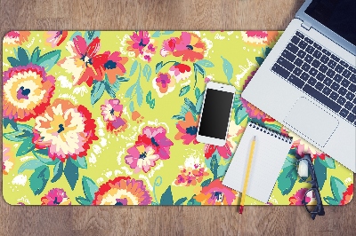 Sous-main bureau Jardin floral