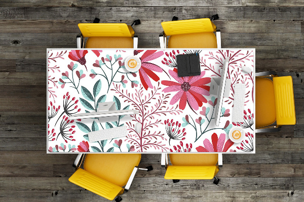 Sous-main bureau Motif floral