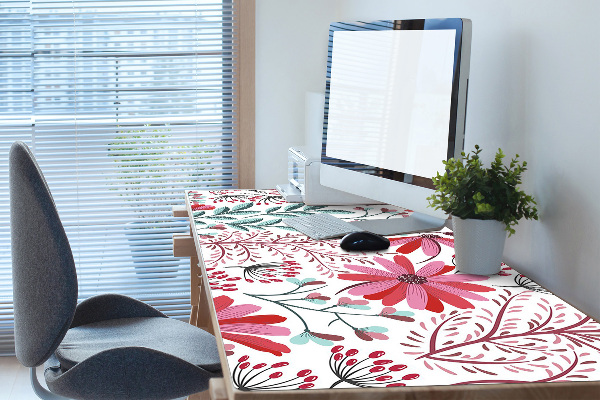 Sous-main bureau Motif floral