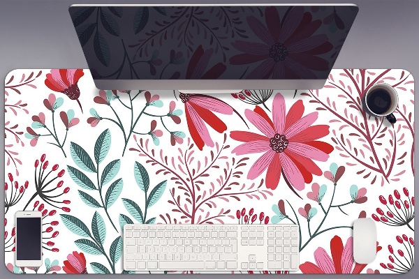 Sous-main bureau Motif floral