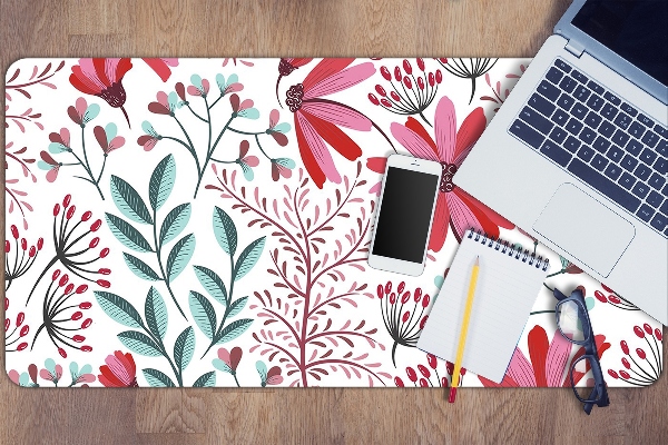 Sous-main bureau Motif floral