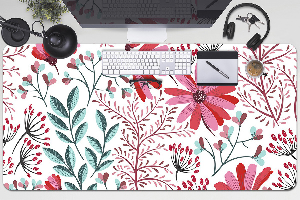 Sous-main bureau Motif floral