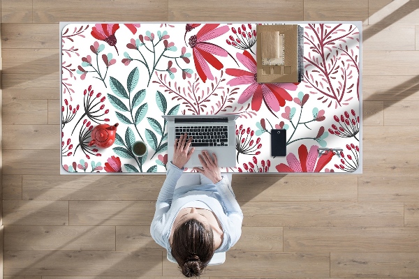 Sous-main bureau Motif floral