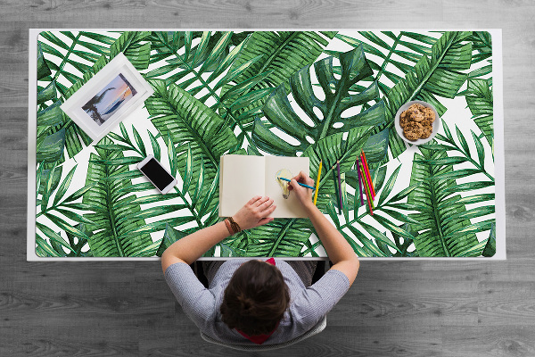 Protège bureau Feuilles tropicales